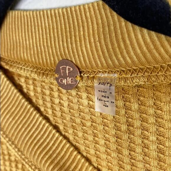 Free people Tasha Thermal Top Mustard'[p]-= - Picture 10 of 12